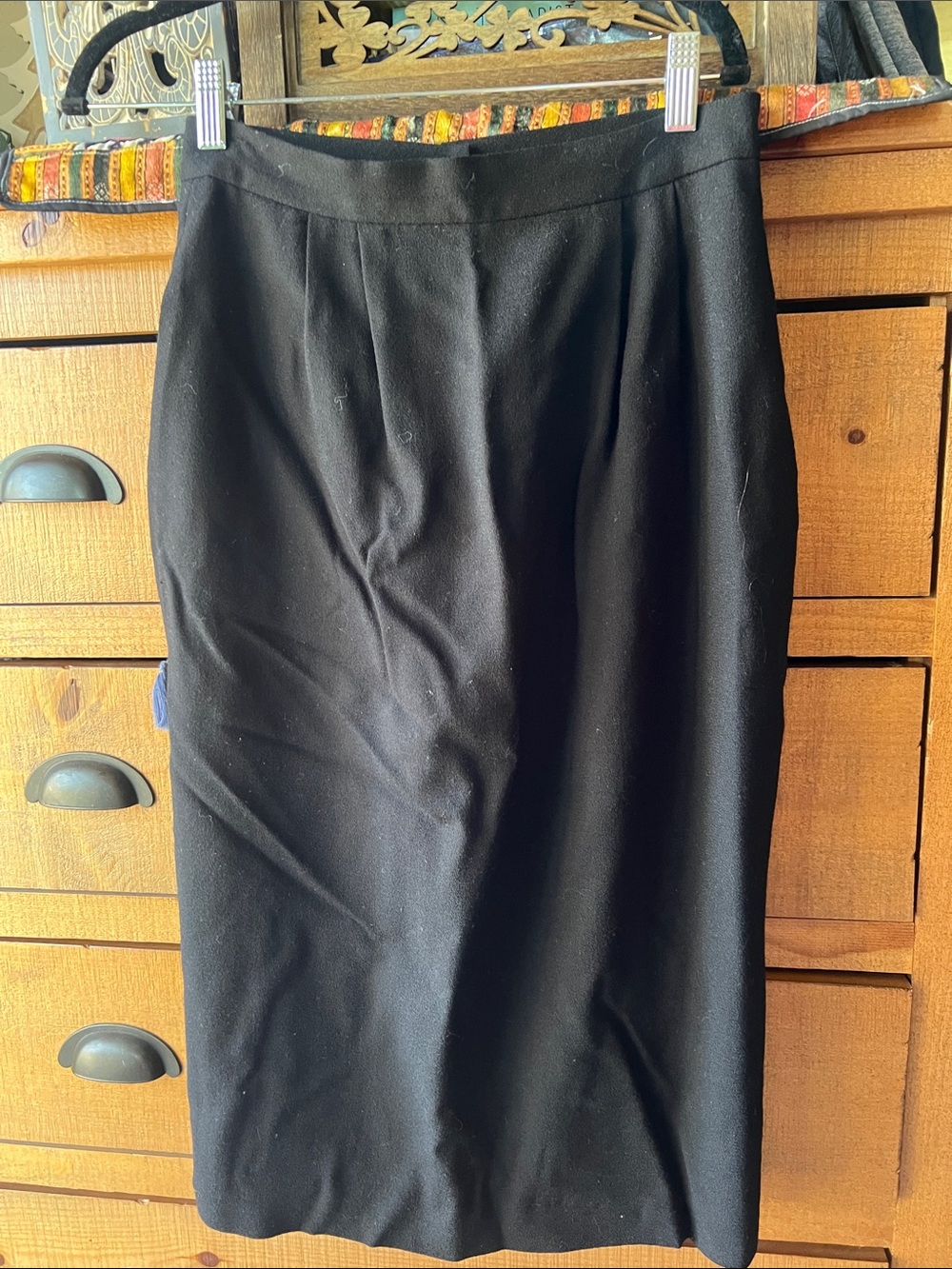 Classic Black Pencil Skirt - Women's Tailored Work Skirt